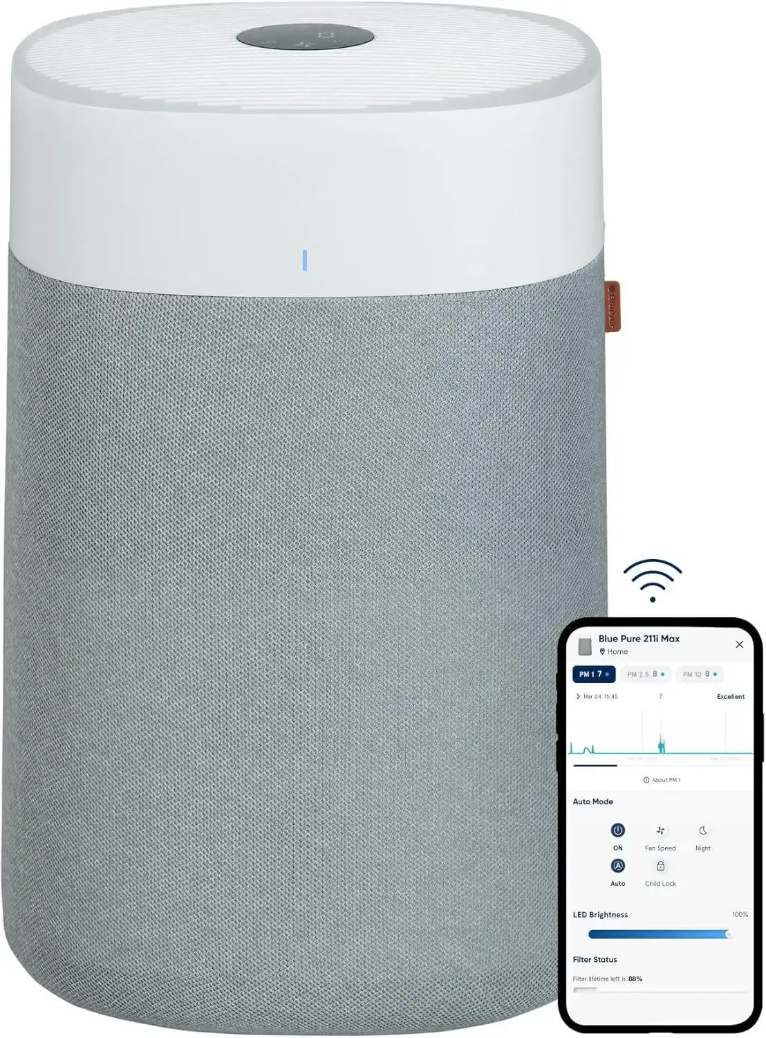 Blue Air Purifier For Large Rooms