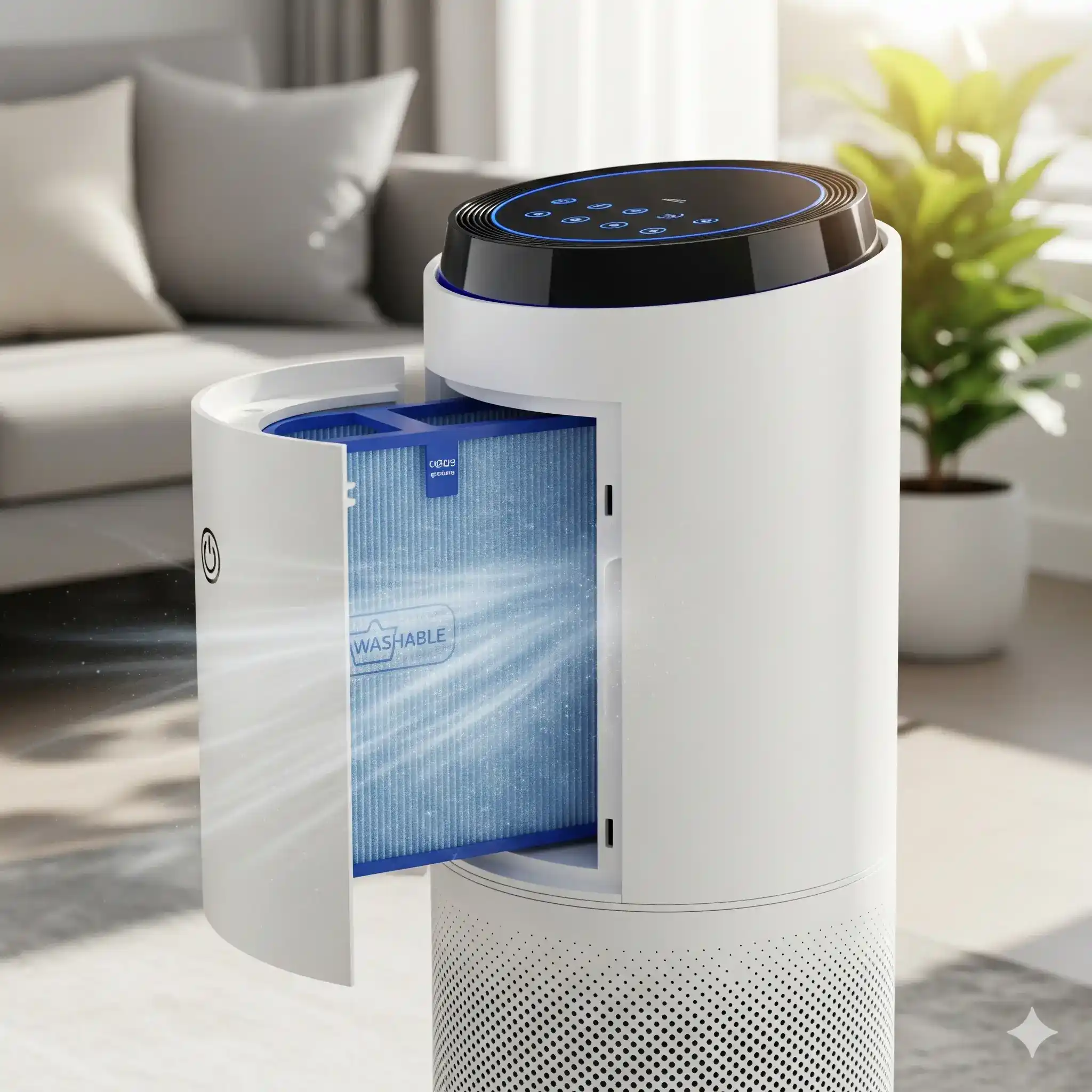 Cover Image - Air Cleaner With Washable Filter