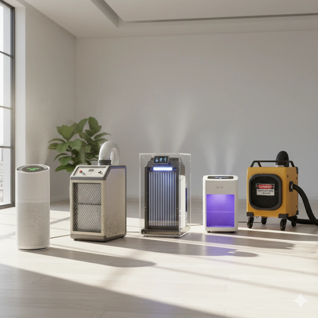 An Array Of Different Types Of Air Scrubbers