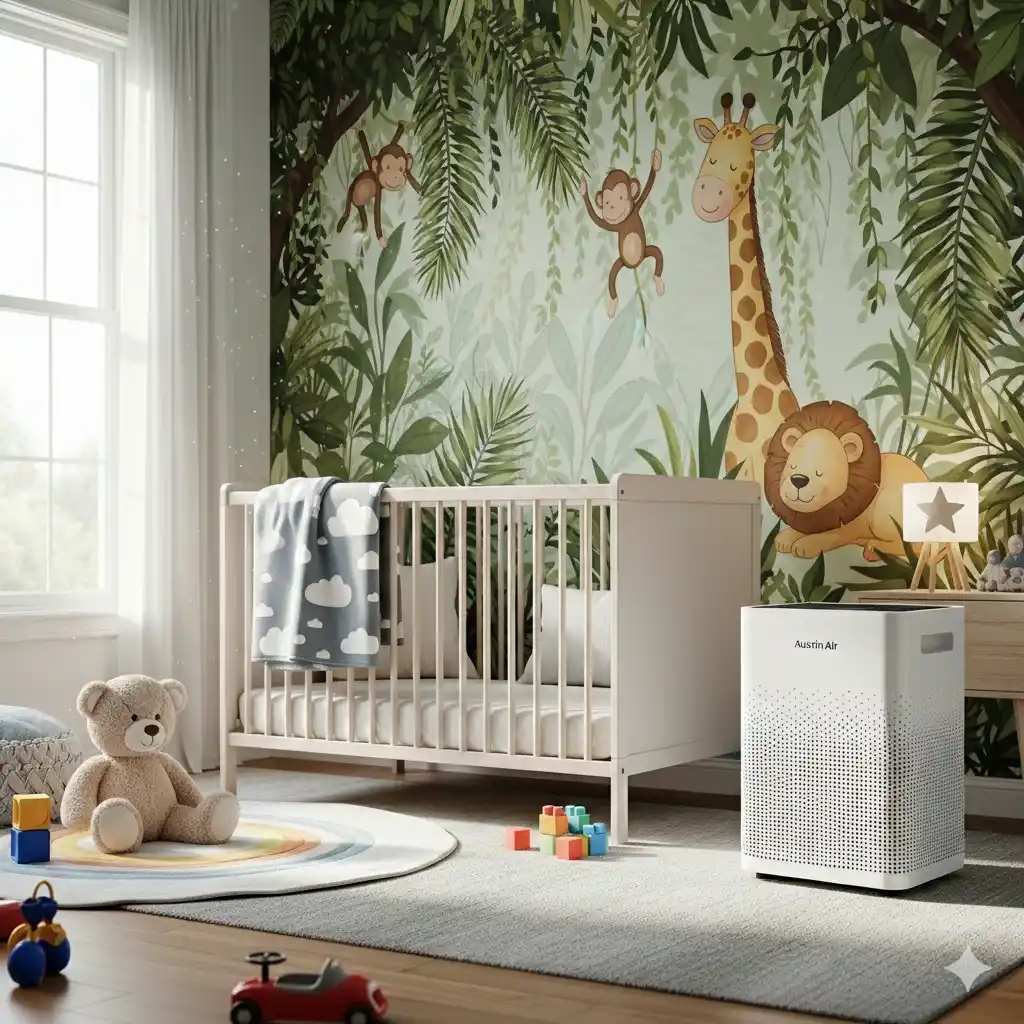 Austin Air Healthmate In An Animal Themed Nursery