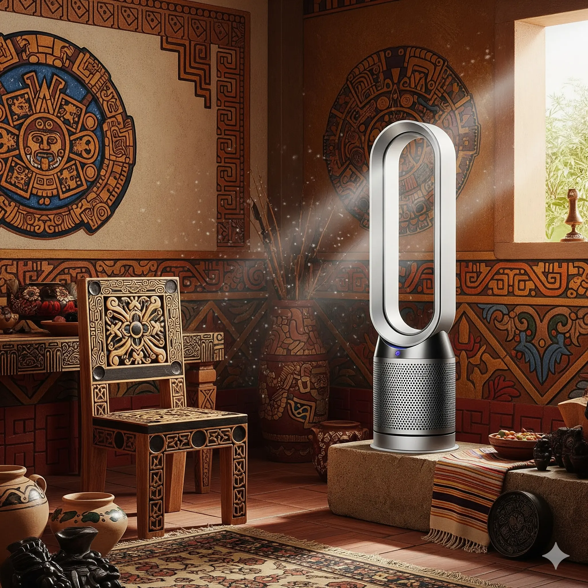 Dyson Pure Cool TP04 In An Aztec Themed Room