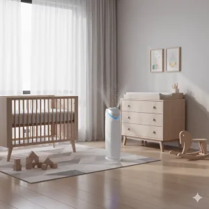 Germ Gaurdian AC4825 In A Babies Room With Wood Toys