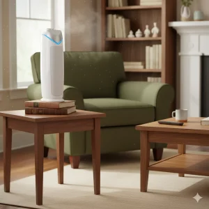 Germ Gaurdian AC4825 In A Room With Wooden Furniture