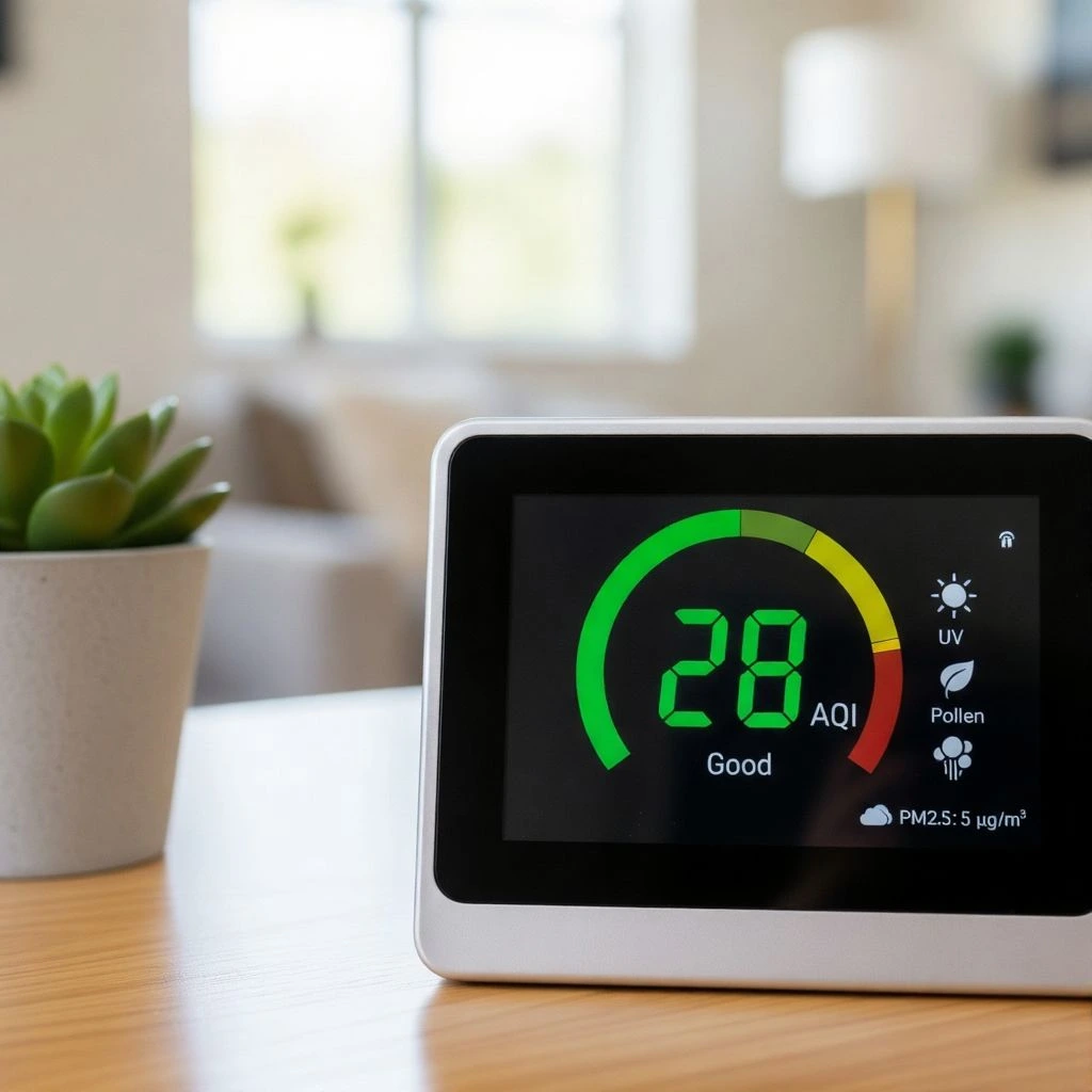 Image Of An Air Quality Indicator Device