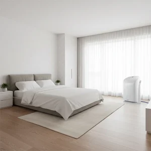 RabbAir BioGS 2.0 In A Modern Bedroom