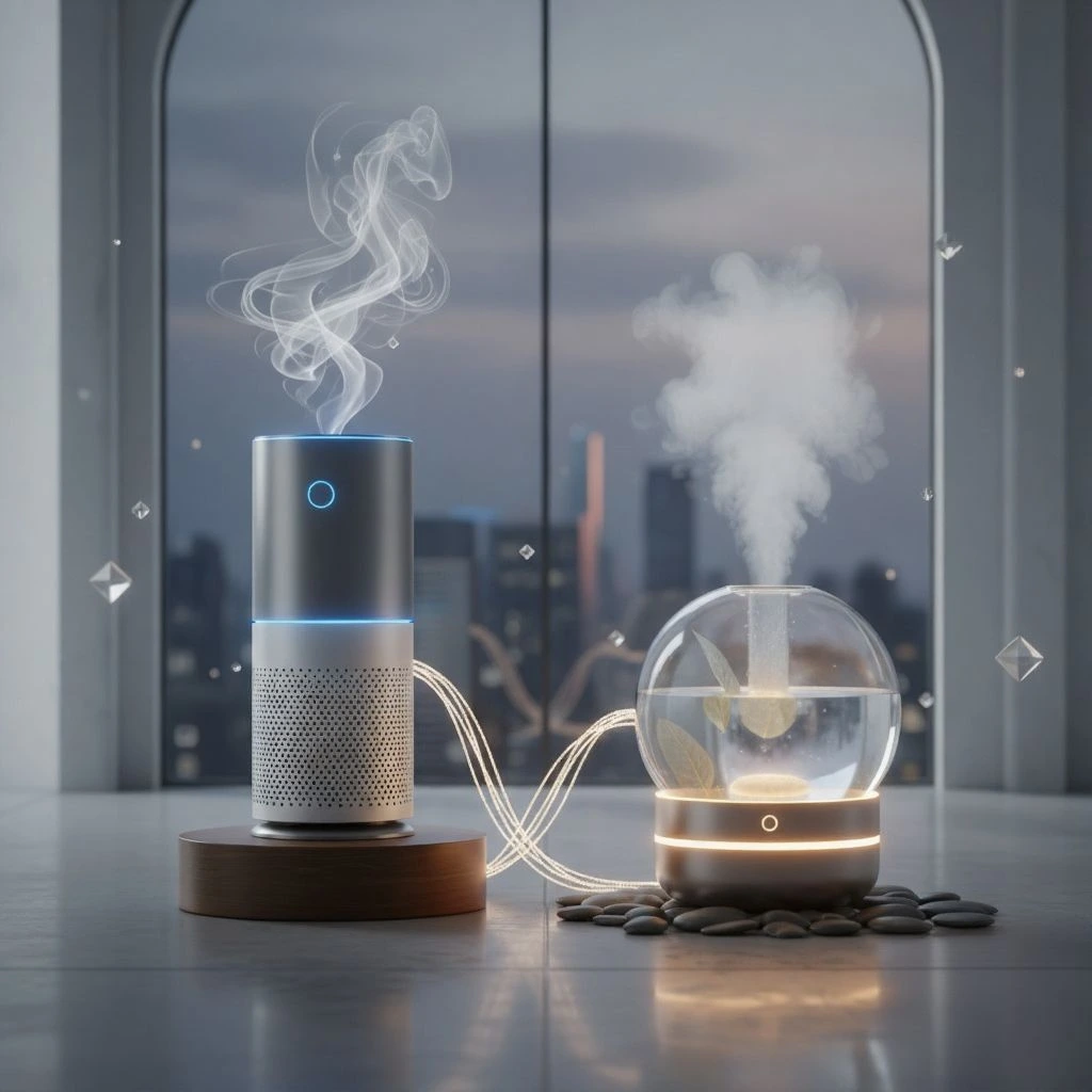 Artistic Image Of An Air Cleaner Or Humidifier