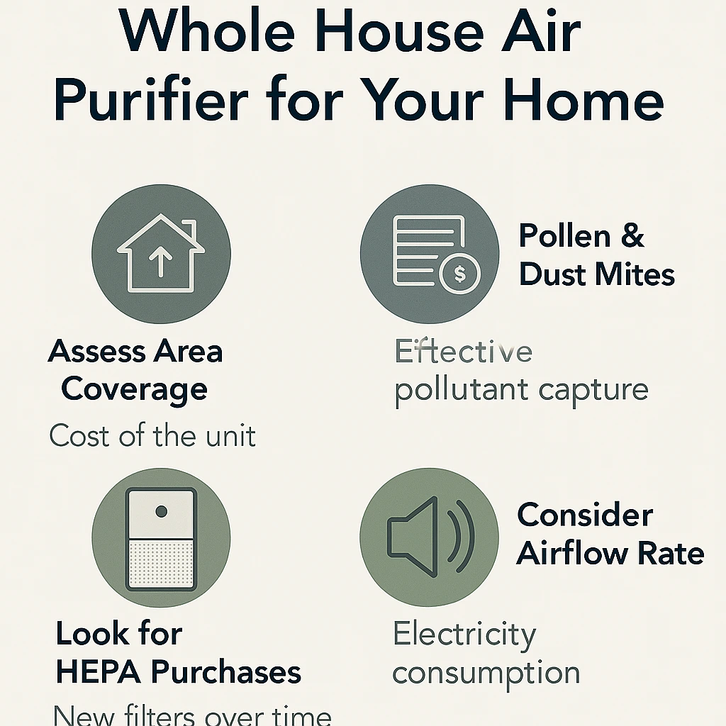 Image Depicting Choices To Make When Choosing A Whole House Air Purifier