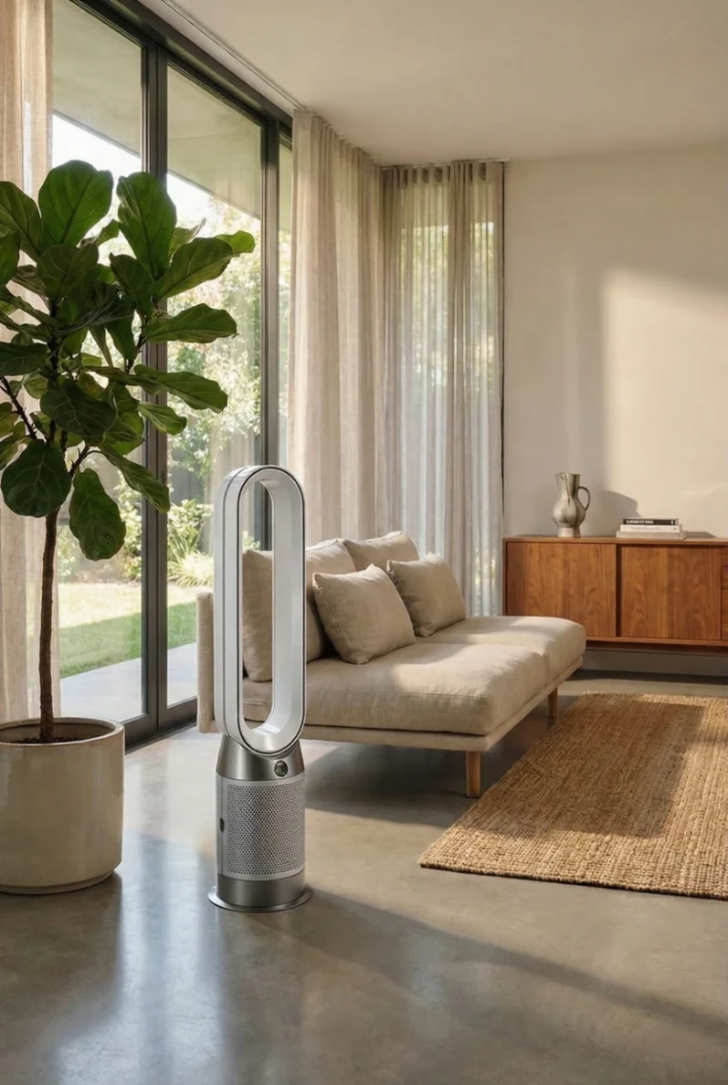 Dyson HP 1 Air Purifer In A Luxury Modern Home