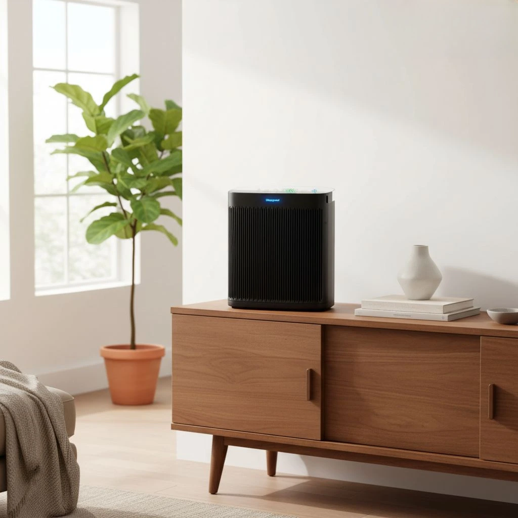 Honeywell Air Purifiers HPA 5300B In A Modern Living Room