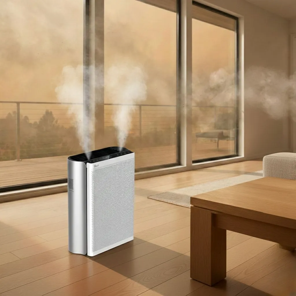 Levoit Everest Air Purifier Purifying Wildfire Smoke