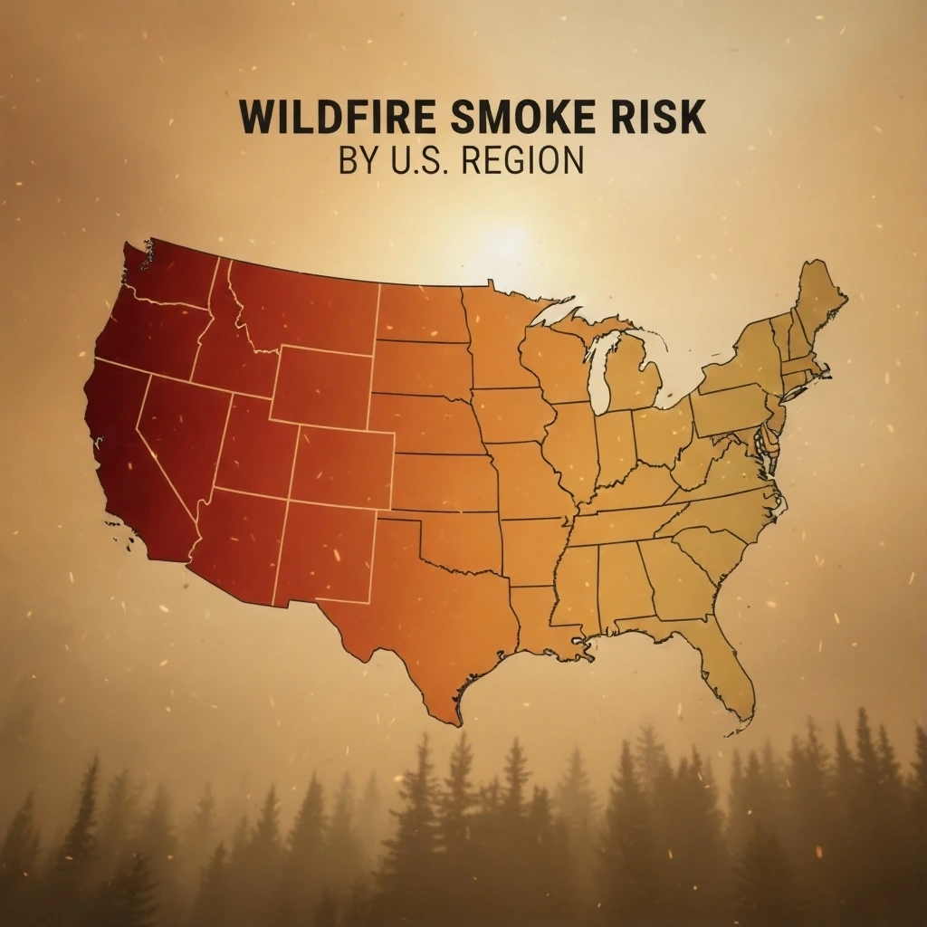 Wildfire Smoke Risk by U.S. Region