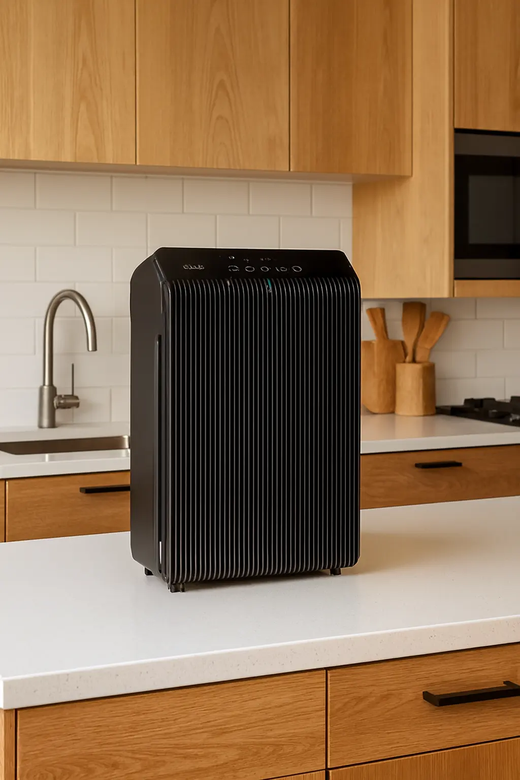 Winix 5520 air purifier in a modern kitchen