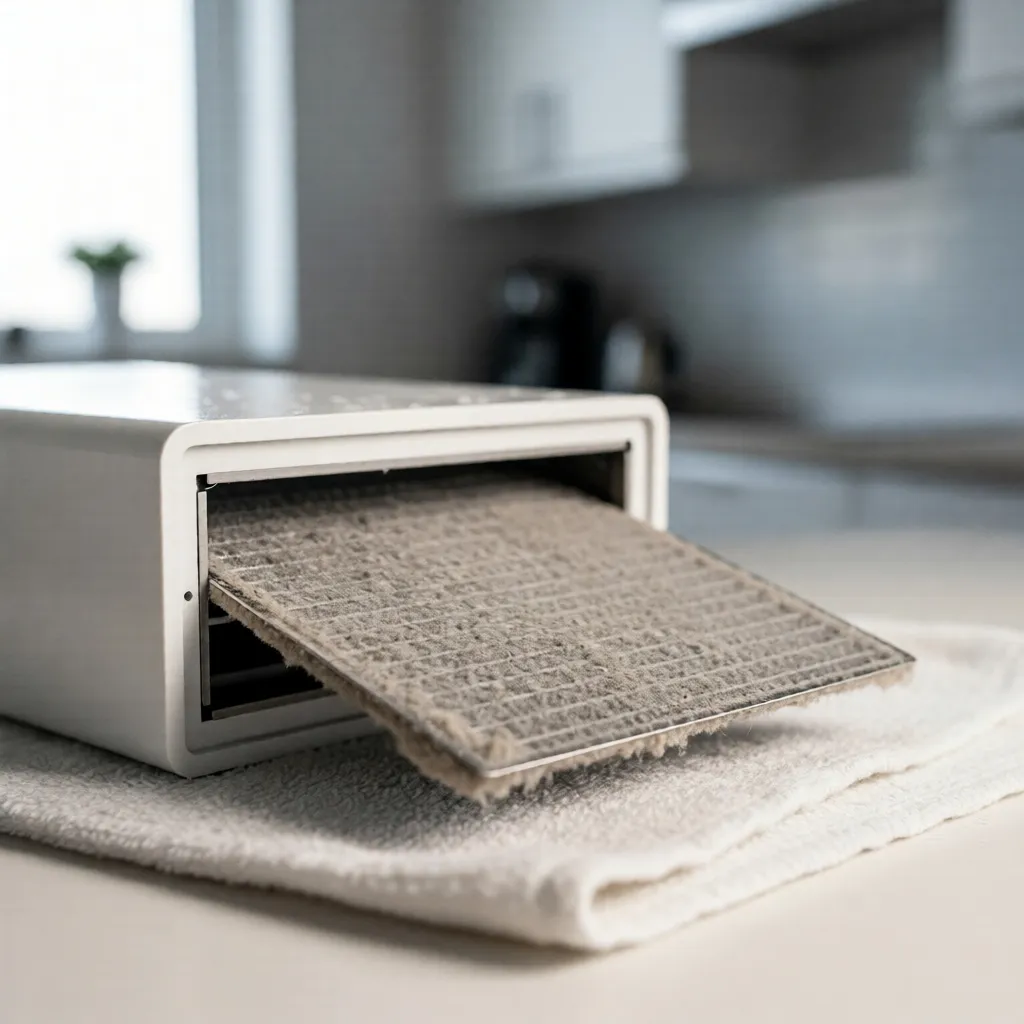 Image Of An Electrostatic Air Purifier Being Maintained